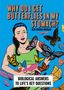 "Why do I get butterflies in my stomach?" Ken Okona-Mensah. Bunte Illustration einer Frau mit vielen Schmetterlingen., Buch