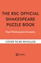 "The RSC Official Shakespeare Puzzle Book" steht oben auf orangem Hintergrund, darunter "Royal Shakespeare Company". Unten ist ein Cassell-Logo.