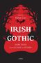 „Irish Gothic“ von Helen Carr. Eine Fledermaus, Bäume und ein schlossartige Silhouette in rot-schwarz., Buch