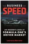"The Business of Speed" und "Formula One's Driver Market". Illustration eines Formel-1-Autos mit Texten wie "The Manager".