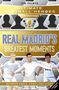 "Real Madrid's Greatest Moments" steht groß, darunter drei Fußballspieler in Aktion, darüber befindet sich ein pokalartiges Logo., Buch