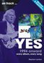 Texte: "on track...", "Revised & Expanded", "YES", "1994 onward", "every album, every song", "Stephen Lambe". 

Violette Töne, Mann mit Bass und vier Albumcover., Buch
