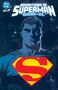 Texte: "Adventures of Superman: Book of El", "All In", "DC". Illustration eines Mannes vor einem Sternenhimmel, Superman-Logo.