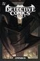 "DETECTIVE COMICS," "BATMAN," "BY RAM V," "OMNIBUS." Illustration von Batman mit ausgebreitetem Cape, stilvoll und dunkel., Buch