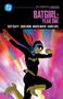 "BATGIRL: YEAR ONE" in lila Schrift. Illustration: Batgirl springt dynamisch vor buntem Hintergrund., Buch