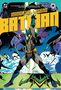"IMMORTAL LEGEND BATMAN" in großen Buchstaben. Batman steht heroisch mit erhobener Hand. Fledermäuse fliegen im Hintergrund., Buch