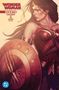 „Wonder Woman: Rebirth“, „Children of the Gods Omnibus“. Illustration einer Kriegerin mit Schild und Diadem., Buch