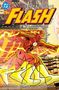 "The Flash Omnibus Volume One" von Geoff Johns. Illustration: Flash sprintet vor einer Stadt mit gelbem Blitz um sich herum.