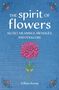 „The spirit of flowers. Secret meanings, messages, and folklore. Gillian Kemp.“ Illustration: Rosa Blume, blauem Hintergrund., Buch