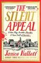 "THE SILENT APPEAL" oben, darunter: "A New Play. Another Murder. Who Will Speak the Truth?" Unten: "Janice Hallett." Splatter-Dekor., Buch