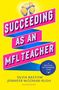 „Succeeding as an MFL Teacher“. Gelbe Köpfe mit Sprechblasen, rosa und blaue Elemente auf gelbem Hintergrund., Buch