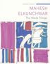 MAHESH ELKUNCHWAR, The Wada Trilogy. Bunte, abstrakte Illustration mit Rechtecken und unregelmäßigen Formen in Blau und Rot., Buch