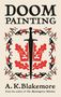 "Doom Painting", A.K. Blakemore, darunter Dolch, rote Ornamente, florale Verzierungen, mittelalterlicher Stil., Buch