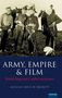 "Army, Empire & Film" steht oben, darunter "British Imperial Conflict on Screen". Männer in Uniformen mit Pferden im Hintergrund., Buch