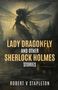 „LADY DRAGONFLY AND OTHER SHERLOCK HOLMES STORIES“ von Robert V Stapleton. Silhouette einer Fee über Stadtlandschaft., Buch