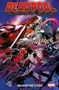 "DEADPOOL, Wong, Zagaria, Pina, Valentine's Day." Eine dynamische Szene mit Deadpool und anderen Figuren in einem kosmischen Kampf., Buch