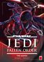 Oben steht "2". Darunter "Star Wars Jedi Fallen Order The Manga". Drei futuristische Figuren mit Waffen., Buch
