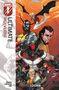 Texte: "MARVEL", "ULTIMATE WOLVERINE", "LOGAN". Dynamische, farbige Comic-Illustration mit mehreren Superhelden.