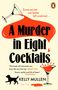 Titel: "A Murder in Eight Cocktails". Ein umgekippter Cocktail, Hund mit Pfotenabdrücken, Name: Kelly Mullen.
