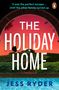 "The Holiday Home" von Jess Ryder. Landschaft mit Haus bei Sonnenuntergang, davor ein Pool., Buch