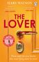 "THE LOVER" in Rot auf einer gelben Tür mit blutrotem Türgriff; Logo oben rechts.