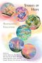 "Stories of Hope: Reimagining Education" ist der Titel. Eine verträumte Illustration mit Pflanzen, einem Buch und digitalen Elementen., Buch