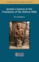 Text: "Jerome’s Sources in His Translation of the Hebrew Bible" von Paul Rodrigue. Wandrelief eines bärtigen Mannes., Buch