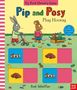 "Pip and Posy: Play Hooray" steht oben, darunter cartoonartige Tiere beim Spielen. Farbenfrohe Spielflächen.
