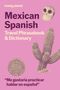 "Mexican Spanish Travel Phrasebook & Dictionary." Rosa Hintergrund, Totenkopf, Kaktus, aztekisches Kalender-Symbol.