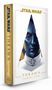 "Star Wars", "Thrawn", "Timothy Zahn". Ein Buch mit blauem Gesicht in weißer Uniform auf dem Cover., Buch