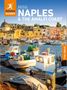 Cover mit Text: "MINI NAPLES & THE AMALFI COAST, ROUGH GUIDES, Free eBook". Bunte Hafenstadt mit Booten im Vordergrund., Buch