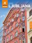 Text: "Mini Ljubljana", "Rough Guides", "Free eBook". Ein farbenfrohes, detailreich verziertes Gebäude., Buch