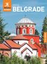 "Rough Guides Mini Belgrade" Free eBook. Rote Kirche mit Kuppeldach, grüner Baum und blauer Himmel., Buch
