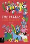 "The Parade: A Counting Story from 1 to 100!" von Jana Glatt. Bunte, fröhliche Tiere in einer Parade auf rotem Hintergrund., Buch