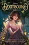 „Rootbound: A Tangled Novel“ von Margaret Owen. Eine Frau in rosa Kleid mit schwebenden gelben Schmetterlingen im Wald.