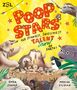 "POOP STARS - The stinkiest, squelchiest talent show on earth." Illustration mit lustigen Tieren auf einer Bühne., Buch