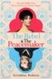 „The Rebel & The Peacemaker“ von Geraldine Roberts, Porträts von Mary und Charles, in stilisiertem, dekorativem Hintergrund., Buch