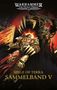 "Warhammer The Horus Heresy" und "Siege of Terra Sammelband V" sind auf einer düsteren, epischen Illustration eines Kriegers., Buch