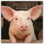 Gifted Stationery Co. Ltd: Piggies - Ferkel Schweine 2026 - 16-Monatskalender, KAL