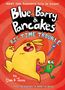 "Blue, Barry & Pancakes: Big Time Trouble" von Dan & Jason. Illustration: Eine gelbe, springende Figur und ein grüner Frosch.