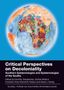 "Critical Perspectives on Decoloniality" in Weiß auf Schwarz; bunte Afrika-Illustration in blauer Weltkugel darüber., Buch