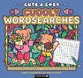 Text: "Cute & Cosy Cuddly Wordsearches. Includes Snuggly Colouring Scenes." Illustration: Zwei Tiere mit Blumen.