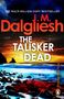 „The Talisker Dead“, J.M. Dalgliesh. Dramatischer Sonnenuntergang am Meer, Felsen im Wasser, zahlreiche Wolken und Vögel., Buch