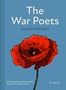 Text: "The War Poets: An Anthology. 80 Powerful Poems from the First World War. Pitkin." Illustration: Rote Mohnblume., Buch