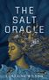 Text oben: "THE SALT ORACLE". Unten: "LORRAINE WILSON". Illustration: Frau mit fischartigem Haar über Wellen.