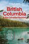 "British Columbia & the Canadian Rockies. How to spot bears, Best ski slopes guide, Road trip through the Rockies." Berglandschaft mit See.