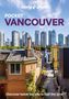 Text: "Pocket Vancouver. Discover twice the city in half the time." Hochhäuser hinter schwimmenden Häusern an einem sonnigen Tag., Buch