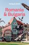 Reisebuch mit buntem Gebäude, fliegenden Tauben, Texten zu Stränden, Transfăgărășan-Tour und Bukowina Klöstern., Buch