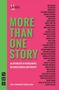 Text: "More Than One Story: An Anthology of Monologues on Homelessness and Poverty." Links ein Logo. Liste mit Autorennamen.