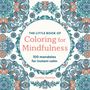 Text: "The Little Book of Coloring for Mindfulness. 100 mandalas for instant calm. Cynthia Emerlye." Mandala-Illustration mit bunten Mustern., Buch